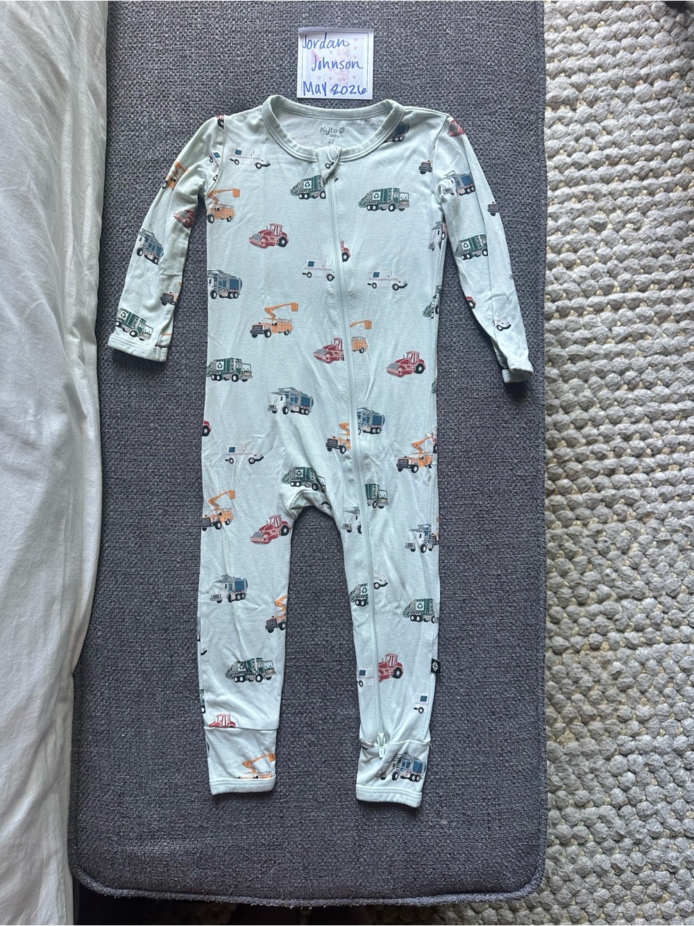 Kyte Baby City Vehicles Zip Romper 2T